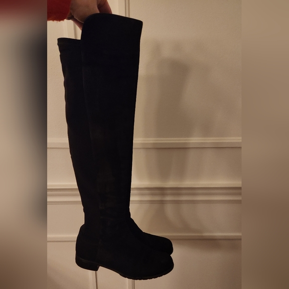 Stuart Weitzman 5050 Suede Knee Boots - Picture 2 of 11